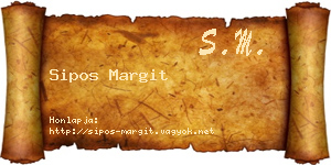 Sipos Margit névjegykártya